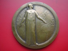 MEDAILLE BRONZE ART DECO