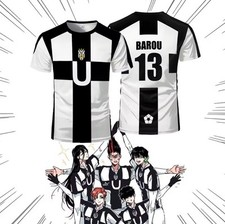 Maillot Football Blue Lock Ubers FC Italie  Futsal T-shirt Barou Sport Vêtement