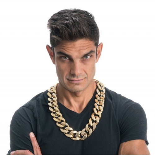 Collier fantaisie chaine large - collier,