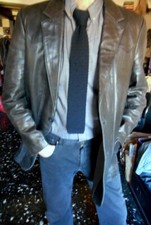 Veste blazer vintage en cuir USA taille M/L