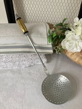 825⚜️ Ustensile de Cuisine Ancien Écumoire Breveté Gratieux Paris en Aluminium