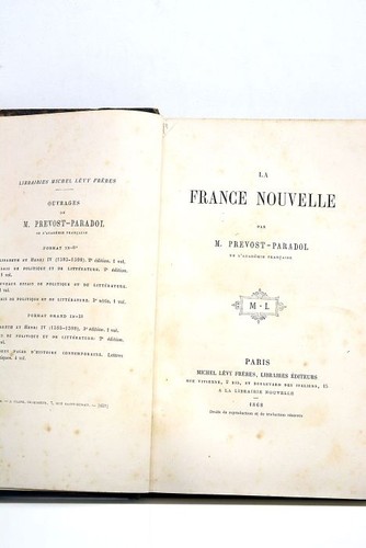 Livre ancien prevost paradol - livre,