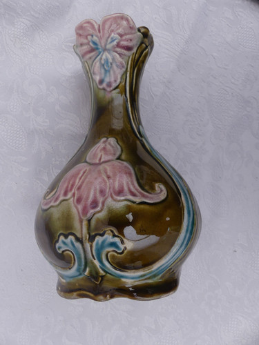 Ancien vase barbotine - ancien,