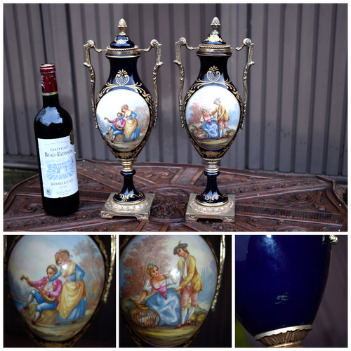 Pair vintage sevres - vintage,