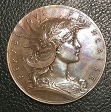 Médaille concours de Tir Par Henri Dubois, 1899.  EB00547
