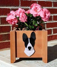 Pot De Fleurs Basenji Noir Et Blanc