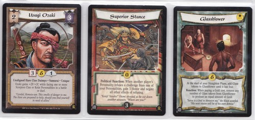 L5r lot cards - of, 3