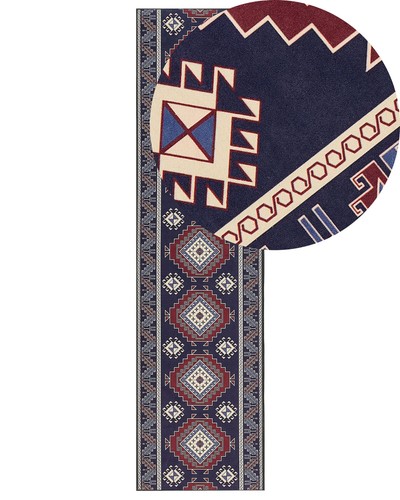 Tapis couloir bleu - tapis,