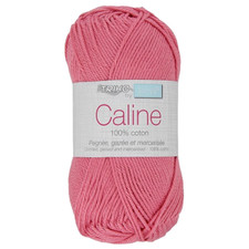 Fil à tricoter Caline Rose 100% coton peigné gazé mercerisé Amigurumi