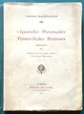 MAISONNEUVE T. Aquarelles