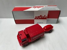 SOLIDO Hachette Collection Pompiers Berliet Camiva et Moto Pompe 1/50 Miniature