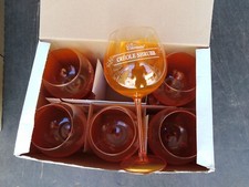 6 grands verres pieds rhum