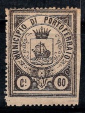 Portoferraio - Neuf ** 100% Italie fiscal 60 cents, Hôtel de ville, Noir