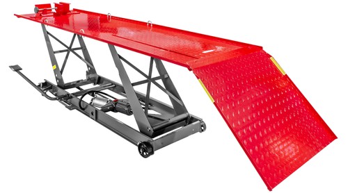 Pont moto pneumatique mobile