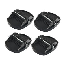 Lot de 4 patins de cric pour remorque camping-car, support pied roue