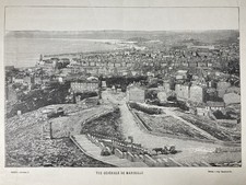 GRAVURE PANORAMA Ville VUE