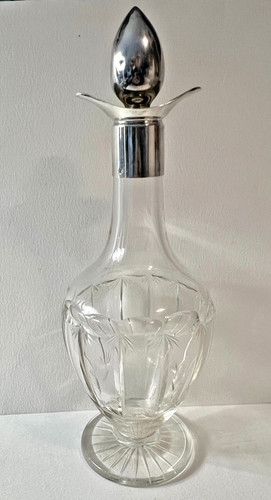 Carafe argent massif - , et