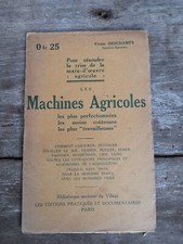 livret ancien Les machines agricoles art populaire