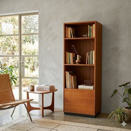 Bibliothèque vintage - bibliothèque,