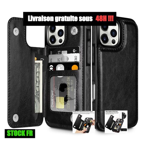 Housse portefeuille iphone - portefeuille,