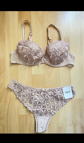 Ensemble lingerie rose poudré - lingerie,