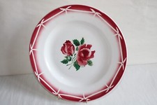 Ancien plat rond en faïence