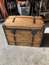 Ancienne Malle De Voyage En Bois TBE