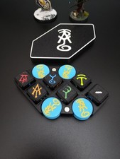 Boite runes 12 jetons - 6, et