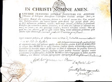 Parchemin 1770 Velin ancien