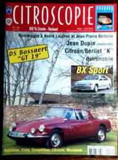 CITROSCOPIE N°46  Citroen  Panhard - DS Bossaert GT 19 - BX Sport - Rétromobile