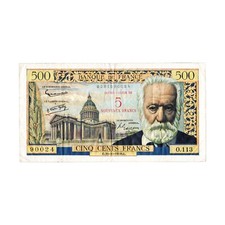 France - billet 5 NF sur 500 Francs Victor Hugo - 1958 - O.113 - TTB - F.52.01