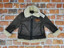 Nouveau VON DUTCH SHEARLING B3 Pilote Enfant Hiver Veste Lammfell