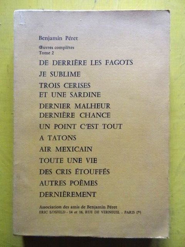 Benjamin péret oeuvres - benjamin,