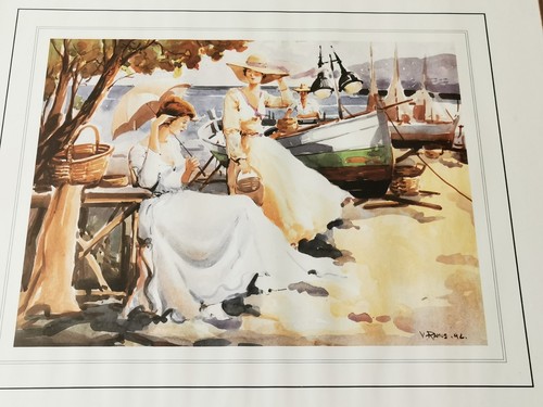 Aquarelle originale signée - , v