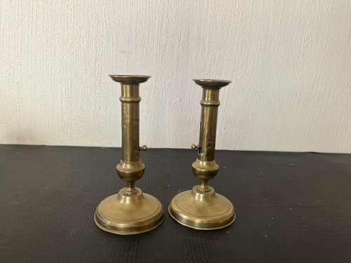 Paire bougeoirs anciens - bougeoirs,