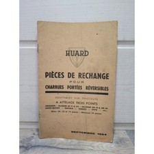 HUARD Charrues portees reversibles - Catalogue piece de rechange 1954