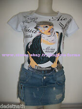 T-shirt top imprimé débardeur sweat polo pulls gilet neuf