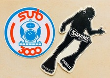 2 autocollant SUB 3000 pêche plongée sous marine scaphandre SIMAME bouteille 