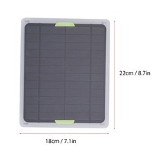 Chauffage Panneau Solaire 20W avec Compartiment à Batterie pour Maison Portable