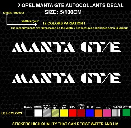 Opel manta gte logo - gte,