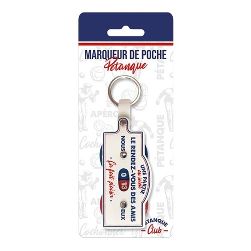 Petanque dot counter keychain - counter,