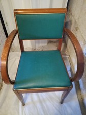 Paire de fauteuils bridge , année 50-60 , en hêtre