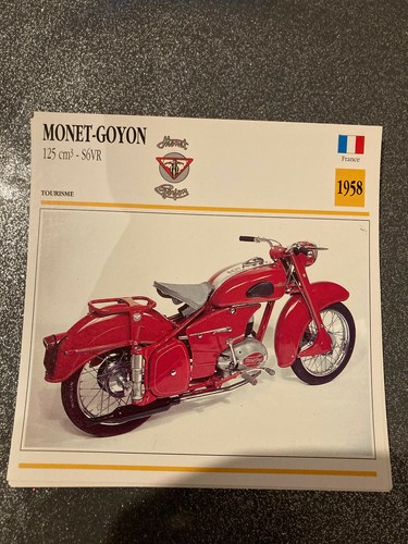 Carte fiche moto - carte, collection