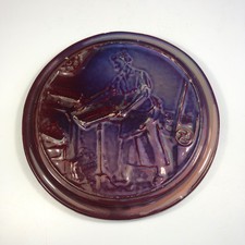 Perrusson rare grès sang de boeuf signé Saône et Loire 24,5 cm tuilerie Ecuisses