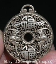 1.4" Vieux Chinois Miao Argent