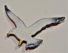 Broche En Émail Blanc En