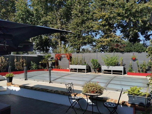 Abris piscine dôme - piscine, bas