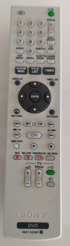 Télécommande sony rmt d229p - télécommande, rmt-d229p