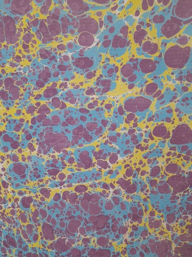 Papier marbré cuve de - marbré, la
