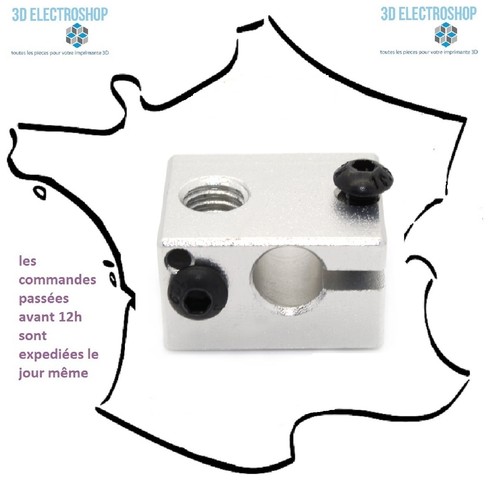 Corps chauffe extrudeur v6 - de,